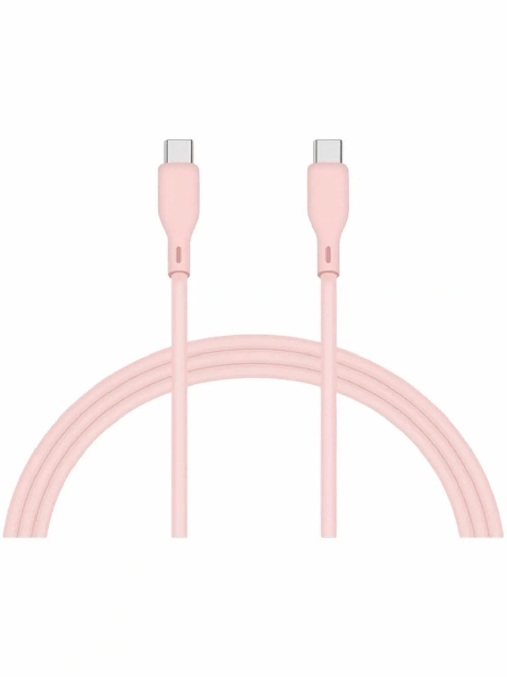 NEW LAX 10’ USB-C to USB-C Soft Touch Jelly Cable Pink (10 ft) New In Box